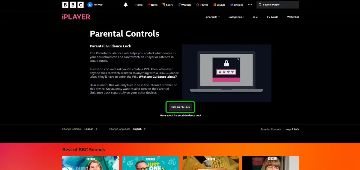 iPlayer PG lock
