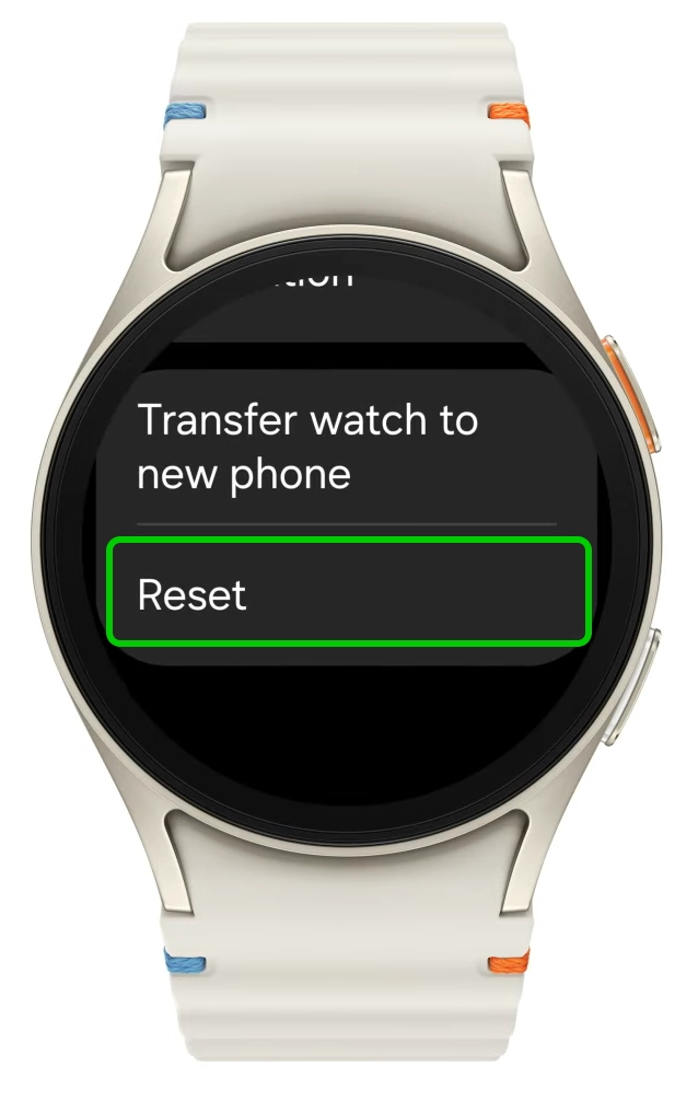 Galaxy Watch Reset
