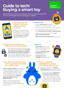 Screenshot der PDF-Anleitung für intelligentes Spielzeug.