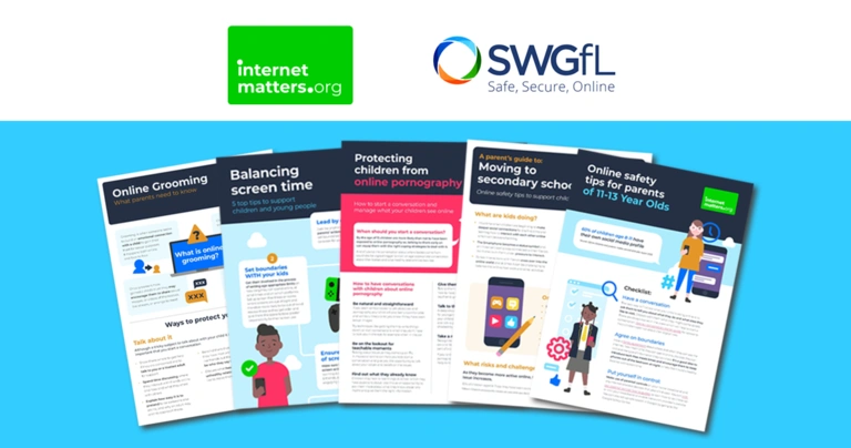 Images of leaflets available for free through SWGfL.
