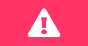 A warning symbol (an exclamation mark in a triangle).