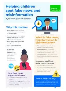 Screenshot of fake news guide cover.