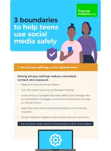Screenshot of social media boundaries guide cover.